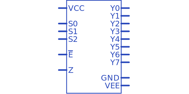 74hc4051d схема включения