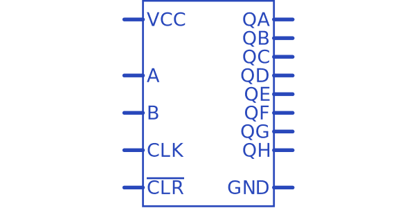 Sn74hc164n схема включения